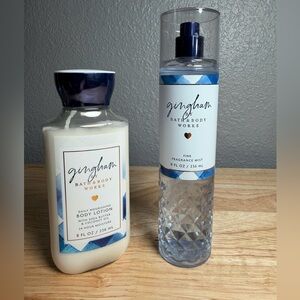 Bath & Body Works Gingham Body Lotion and Mist Set